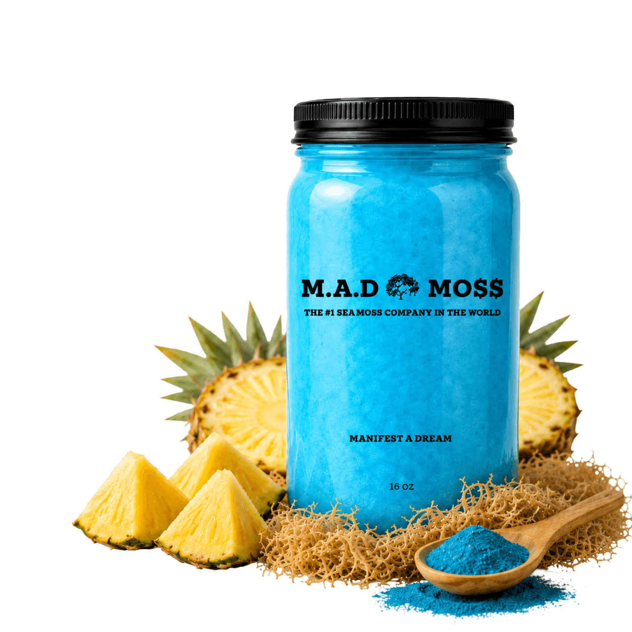 M.A.D MO$$ Blue Pineapple