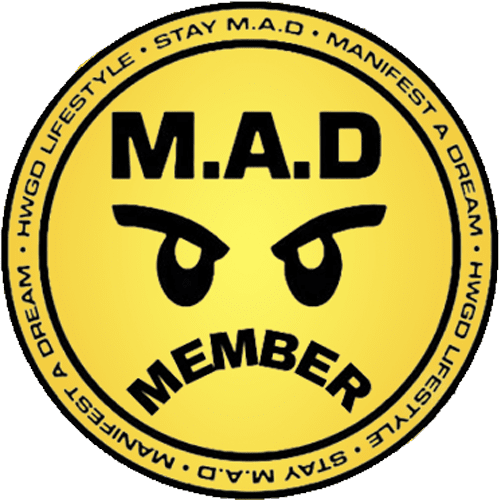 MAD MOSS member badge gold
