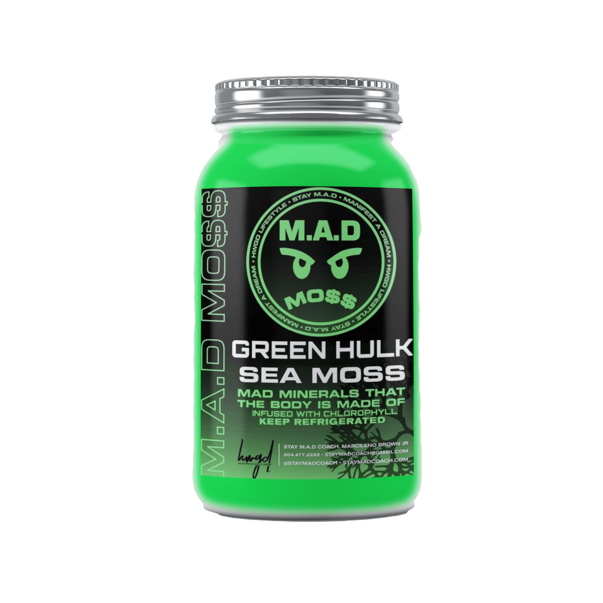 Green Hulk Sea Moss Gel
